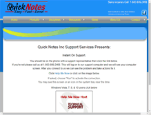 Tablet Screenshot of help.qnotes.com